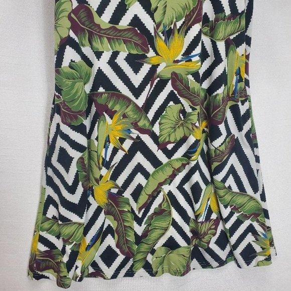 Lularoe Dress Womens L Tropical T-Shirt Short Sleeve Knee Length Pockets Swing - Picture 3 of 12